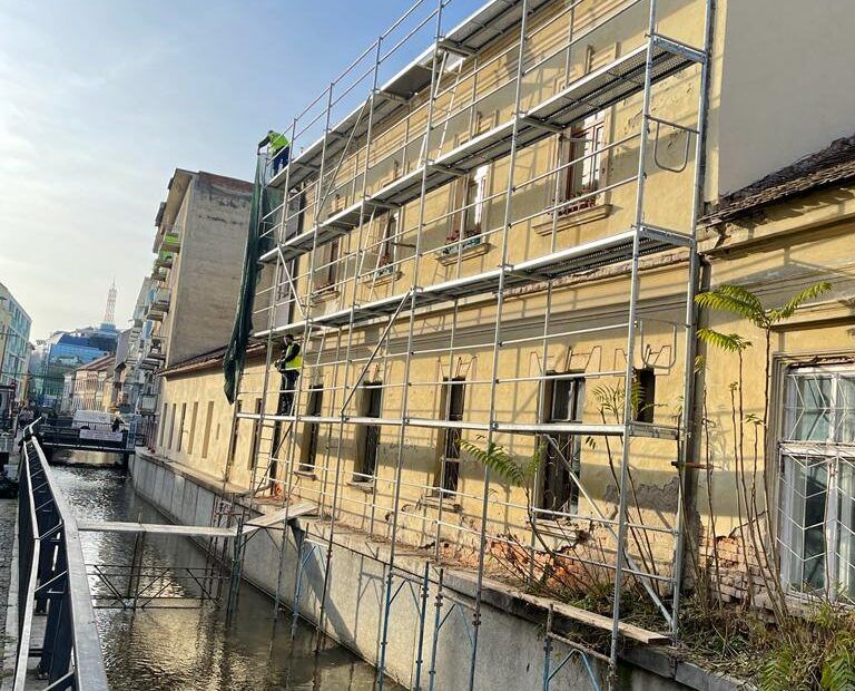 Schelă peste Canalul Morii – Cluj-Napoca